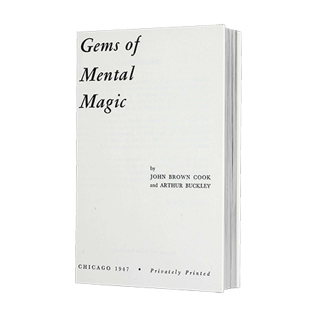 Gems of Mental Magic by Arthur Buckley and The Conjuring Arts Research Center - eBook DOWNLOAD