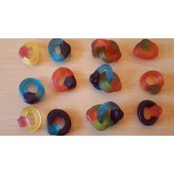 Visible Linking Jelly Sweet Gummy Finger Rings by...