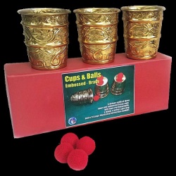Cups and Balls Messing - Antique Look