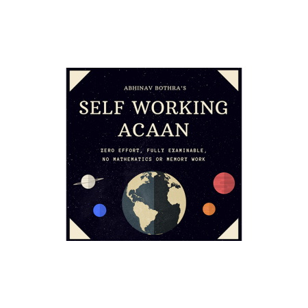 Self-Working ACAAN by Abhinav Bothra Mixed Media DOWNLOAD